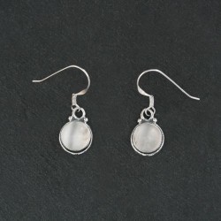 Moonstone & Silver Earrings